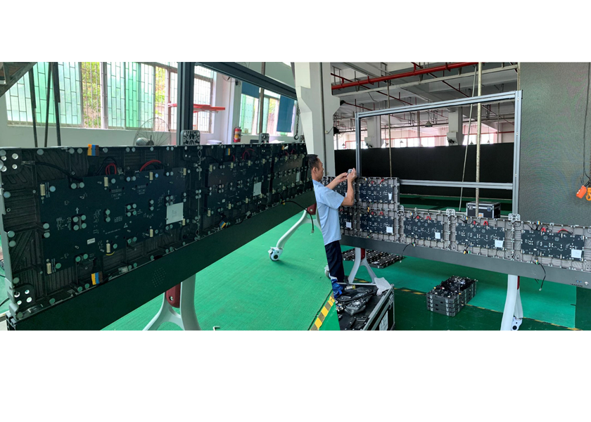 Modular Assembly - All-in-One COB LED Display Installation
