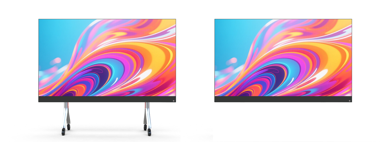 All-in-One COB LED Display - Mobile Bracket & Wall Mount Installation Methods