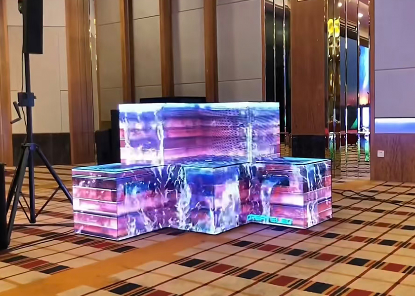 CR-A Series Rubik's Cube LED Display - Side View