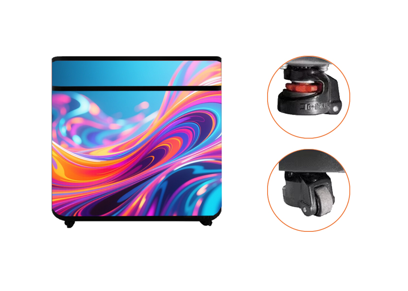 Easy to Move LED Display - Wheeled Counter Screen