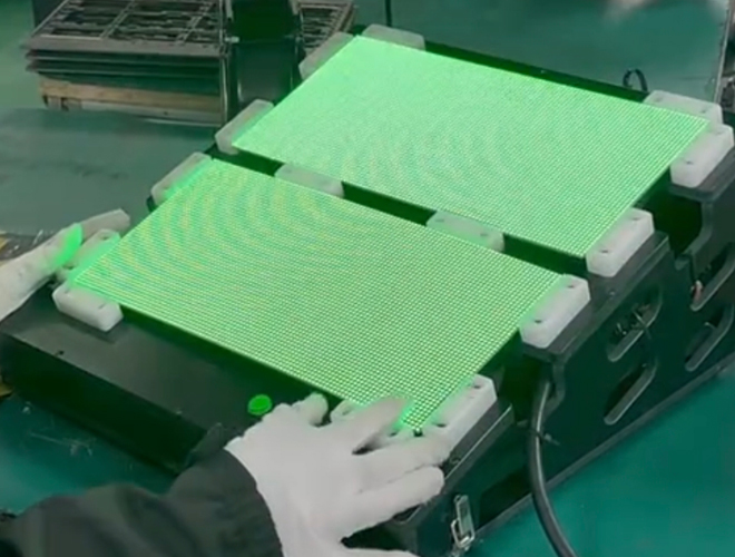 First Lighting Inspection - LED Screen Quality Control