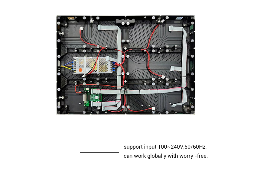 IN-B Series LED Cabinet Layout Diagram
