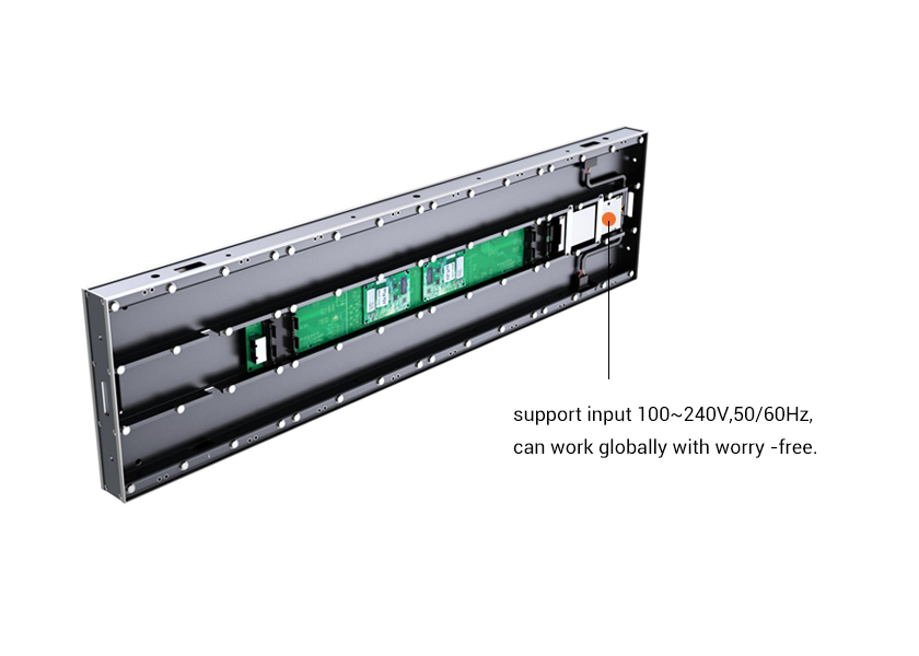 IN-D Series Double-Sided LED Cabinet Layout Diagram