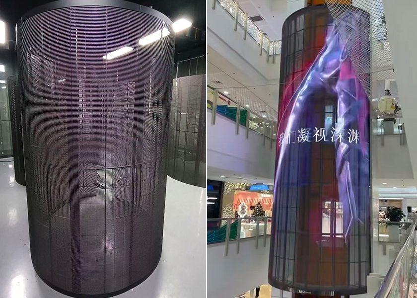IN-T Series Transparent LED Display - Installation Detail