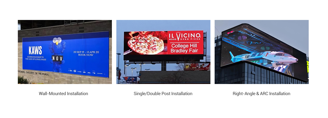 OU-A Series Outdoor LED Display Installation Methods - Naked Eye 3D Billboard