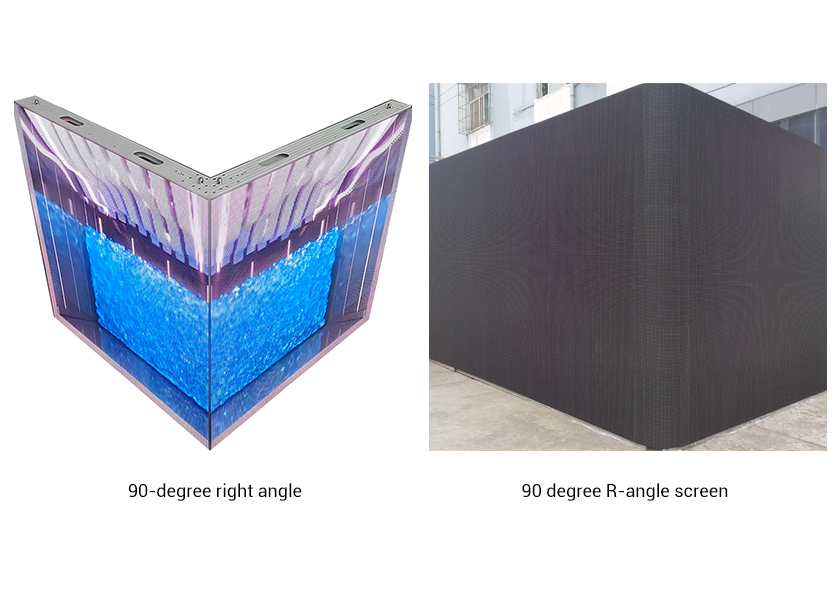 OU-C Series Outdoor LED Display - 90 Degree Radian Support