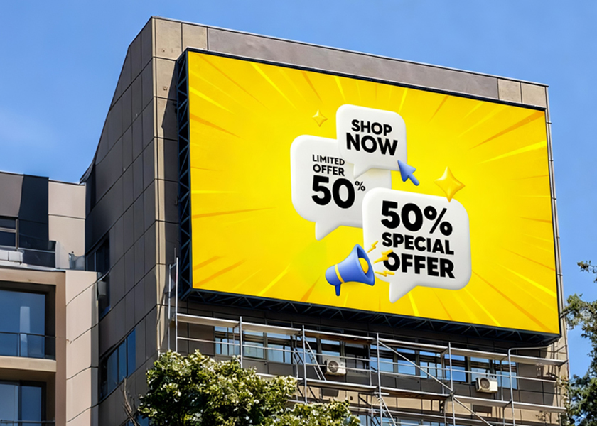 OU-D Series Outdoor LED Display - Cabinet Close-up