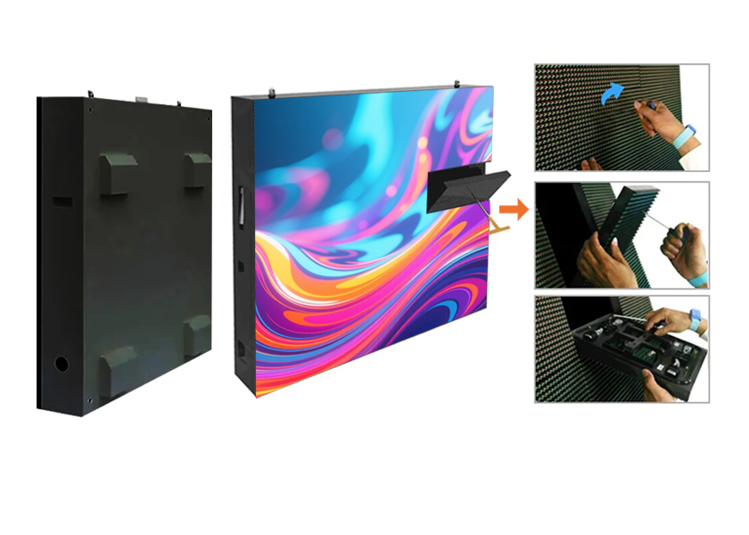 OU-F Series Outdoor LED Display - Side View