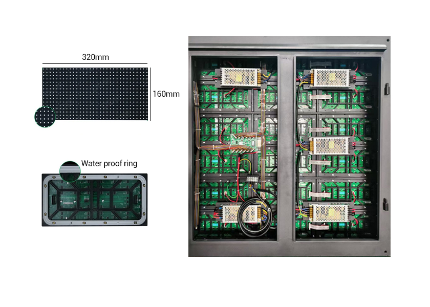 Rear Maintenance Outdoor LED Display - Easy Service Access