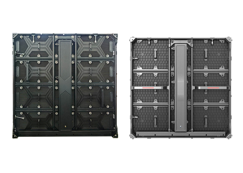 OU-H Series Die-Cast Aluminum Outdoor LED Cabinet - 1000x1000mm Size