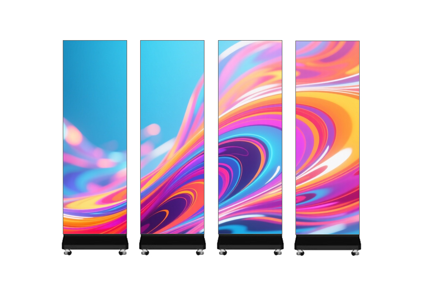 PO-A Series Foldable LED Poster - Folded View