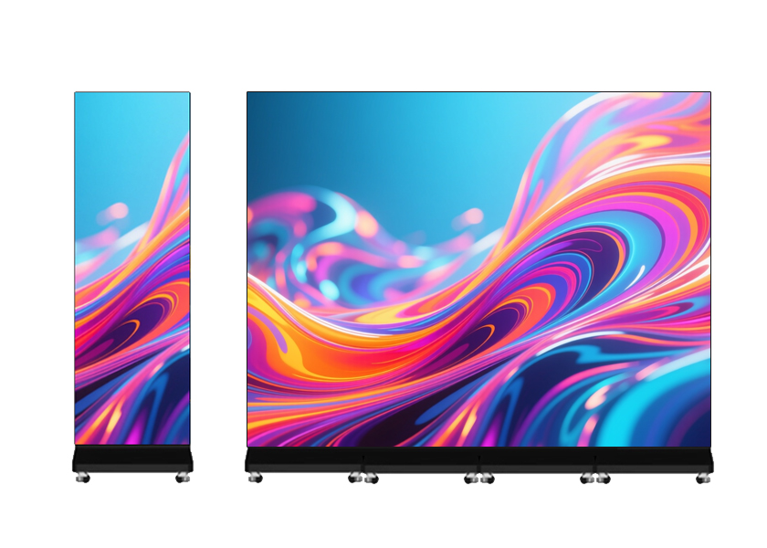 PO-A Series Foldable LED Poster - Side View