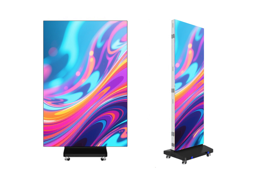 PO-B Series Triple-Fold LED Poster - Folded View