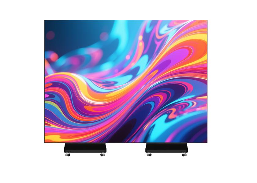 PO-B Series Triple-Fold LED Poster - Side View
