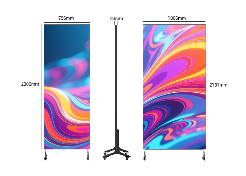 Ultra-Thin LED Poster Display - Slim Design for High-End Venues
