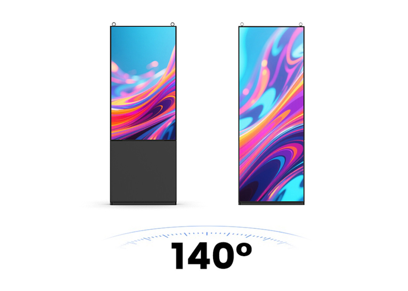 Wide Viewing Angle 140° - Outdoor LED Poster Display