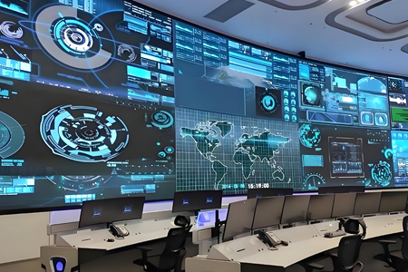 Data Acquisition Center LED Display - Control Room Video Wall